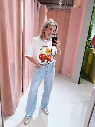 Cherry Tee - Wit