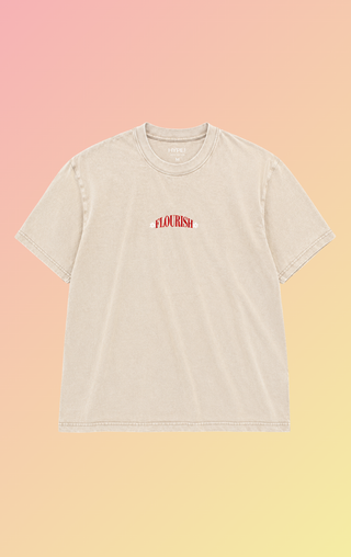 Flourish Tee - Beige