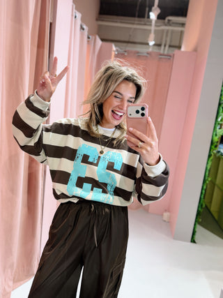 Paige Sweater - Bruin/Beige