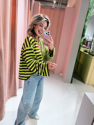 Imani Longsleeve - Bruin/Lime