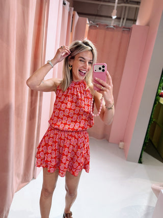Imaya Dress - Rood/Roze