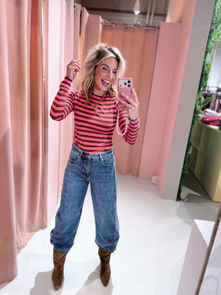 Fay Longsleeve - Roze/Bruin