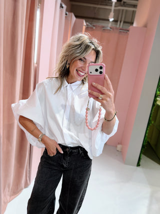 Amira Uni Blouse - Wit