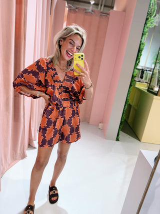 Stella Playsuit - Aubergine