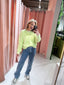 Saar Knit Cardigan - Lime