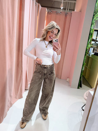 Zara Jeans - Washed Brown