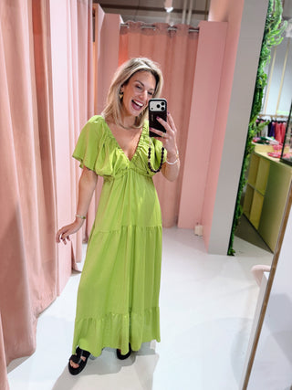 Juliette Dress - Lime