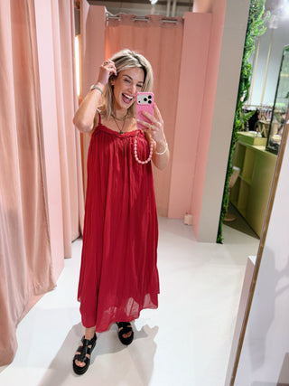 Laurine Dress - Bordeaux