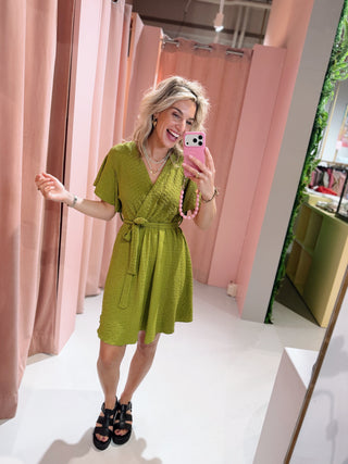 Noel Dress - Lime
