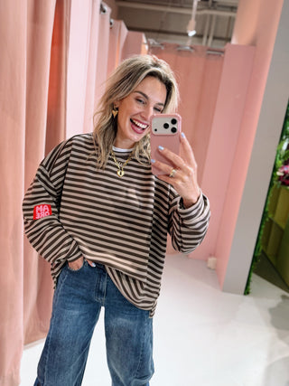 Amore Sweater - Taupe/Bruin