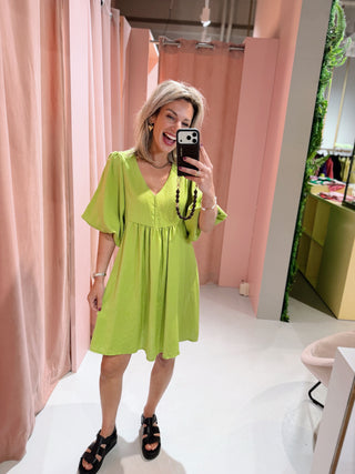 Jaylin Dress - Lime