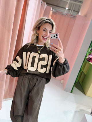 Bisous Sweater - Bruin