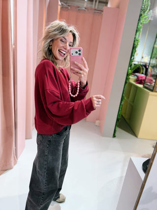 Amore Mio Sweater - Bordeaux