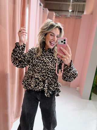 Mila Blouse - Leopard