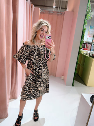 Nancy Dress - Leopard