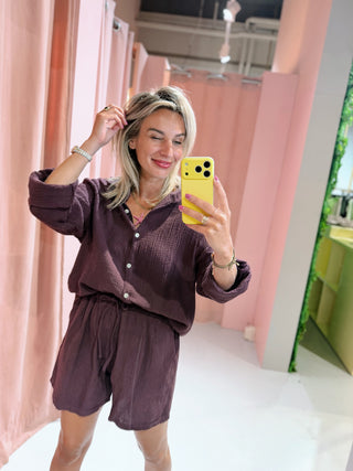 Pelle Set - Aubergine