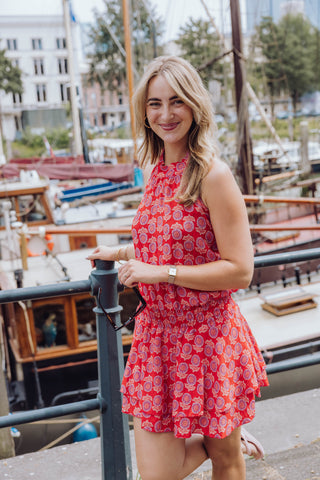 Imaya Dress - Rood/Roze