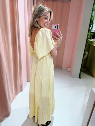 Juliette Dress - Butter Yellow