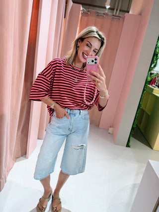 Jessy Tee - Bordeaux/Coral