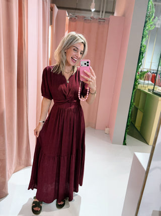 Peggy Dress - Bordeaux