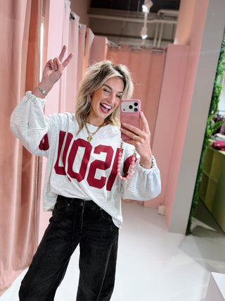 Bisous Sweater - Grijs