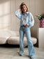 Tina mid-waist Flare Jeans