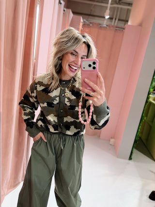 Day Cardigan - Camouflage