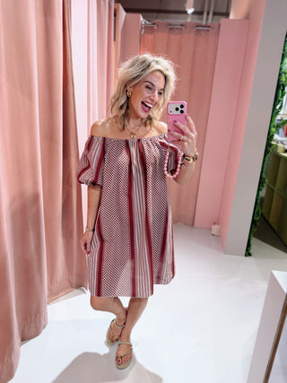 Mila Dress - Bordeaux
