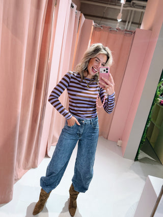 Fay Longsleeve - Lila/Bruin