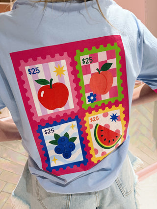 HYPE! Fruit Tee - Baby Blue