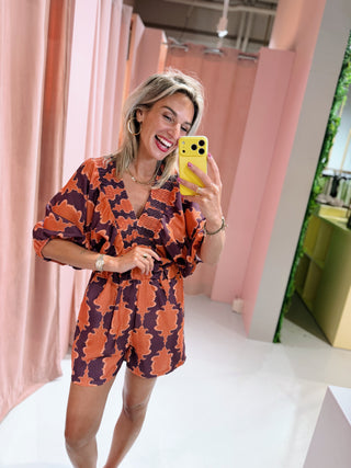 Stella Playsuit - Aubergine