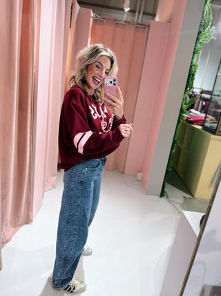 Paris Club Sweater - Bordeaux