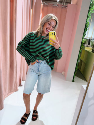 Lisa Longsleeve - Groen/Bruin