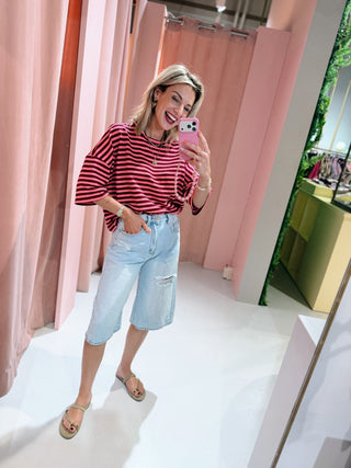 Jessy Tee - Bordeaux/Coral