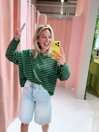 Lisa Longsleeve - Groen/Bruin
