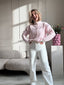 Tove Stripe Knit - Licht Roze/Offwhite