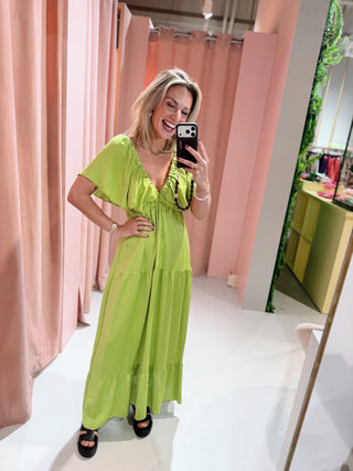 Juliette Dress - Lime