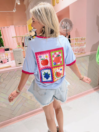 HYPE! Fruit Tee - Baby Blue