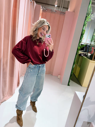 Anouk Longsleeve - Bordeaux