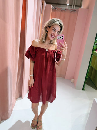 Laila Dress - Bordeaux