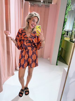 Stella Playsuit - Aubergine