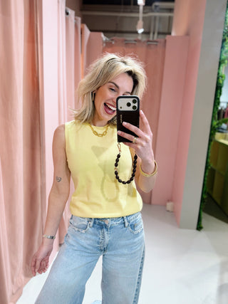 Veronica Top - Geel