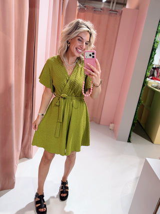 Noel Dress - Lime