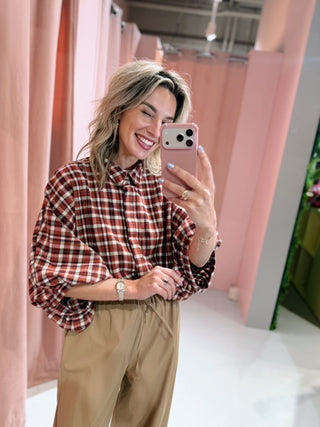 Harvey Ruit Blouse - Terra