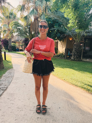 Summer Days Tee - Washed Red