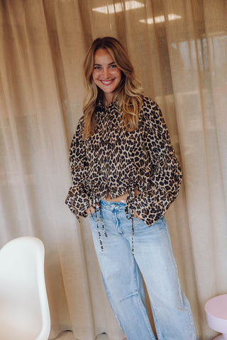 Zoe Blouse - Leopard