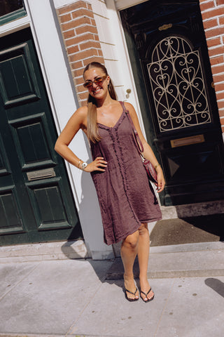 Romee Dress - Aubergine