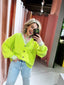 Uliya Cardigan - Neon Groen