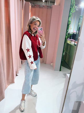 Levi Teddy Gilet - Rood