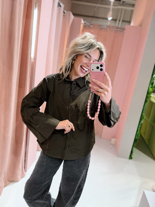 Claire Blouse - Bruin
